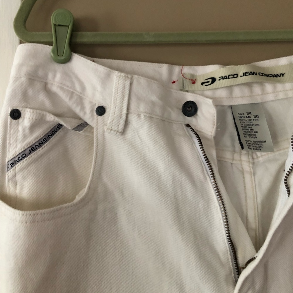 White Paco jeans 34/30